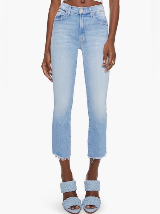 MOTHER Denim - Mother The Insider Crop Step Fray Jeans in Limited Edition, size 32.